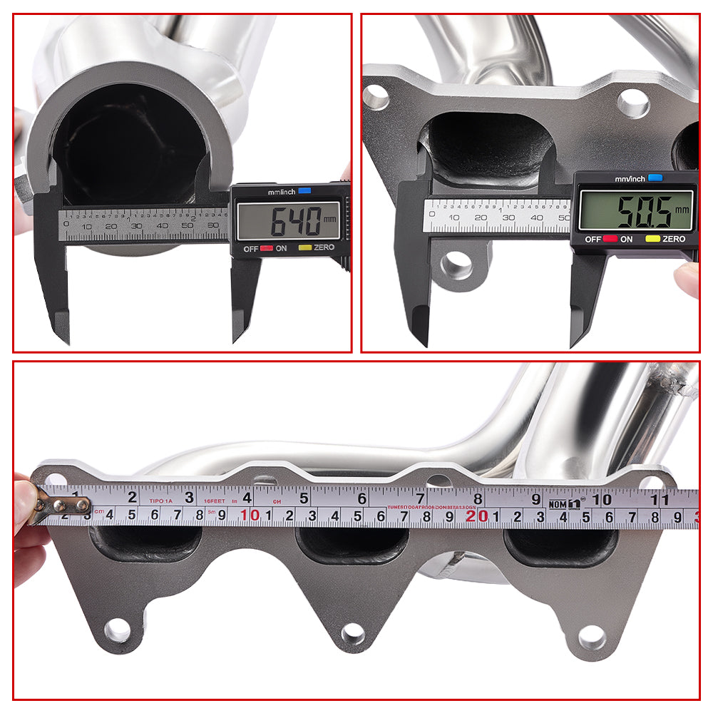 Colectores de escape de tubo largo para Chevy/GMC Silverado/Avalanche/Sierra 1500 4.8L/5.3L/6.0L (1999-2006) con entrada de aire frío opcional.