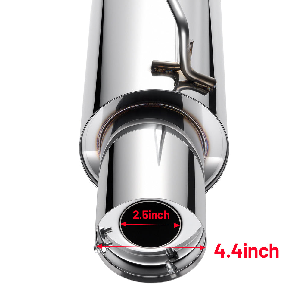 Catback Exhaust for 2003-2008 Nissan 350Z & Infiniti G35 with 4.5'' Single Tip & 3'' Pipe