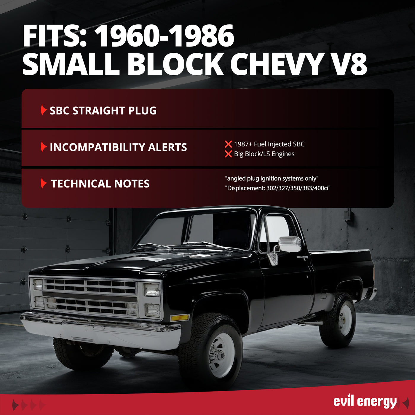 Cast Aluminum Cylinder Head for SBC Engines (Angled Plug) – Fits 1960-1986 Chevy V8 (302/327/350/383/400)