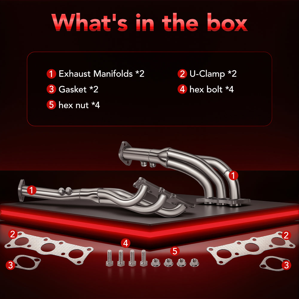 Long Tube Headers for 2006-2013 BMW N52 E90/E91/E92/E93/E82 128i/325i/328i/330i