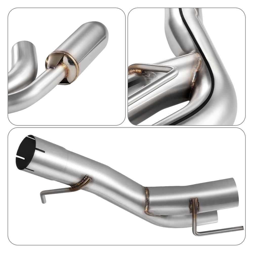 Tubo de escape Catback de 4,5 pulgadas con una sola punta y 3 pulgadas para Nissan 350Z Infiniti G35 2003-2008