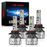 9005/HB3 9006/HB4 120W 6500K 22000LM White IP67 LED Headlight Bulbs 2 Pairs