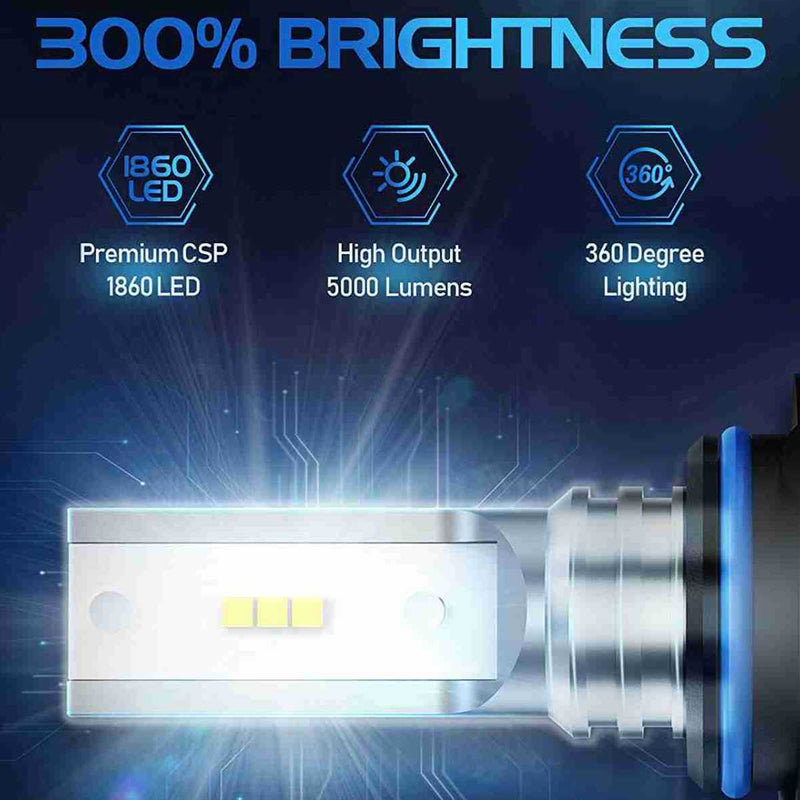 9006 HB4 LED Fog Light Bulbs 10W 5000LM 6000K | 2 Bulbs Flashark