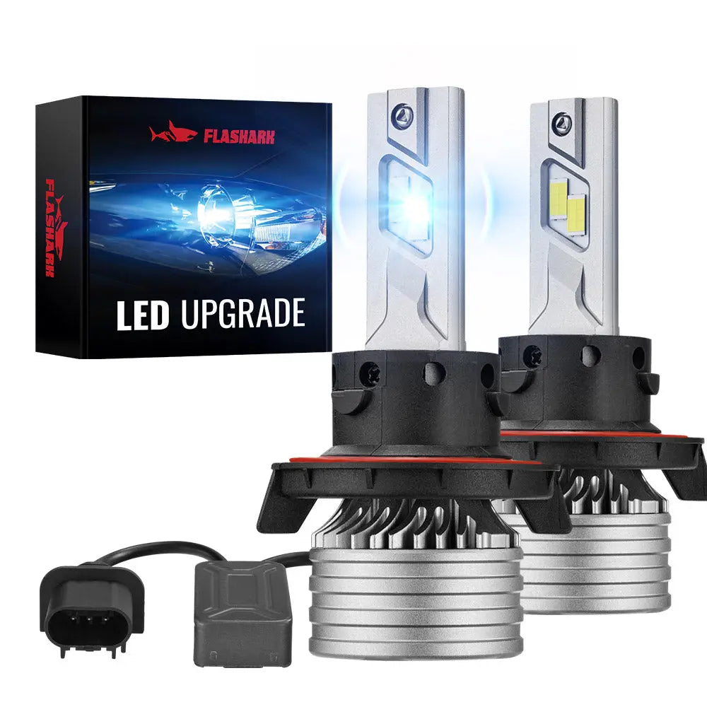 X4i H13/9008 110W 6500K 28000LM White IP67 LED Headlight Bulbs 2Pcs Flashark