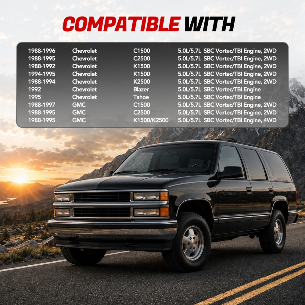 Long Tube Headers For 1988-1997 Chevy/GMC 5.7L/5.0L 305/350 SBC (Vortec/TBI) - C/K 1500/2500, Tahoe/Blazer
