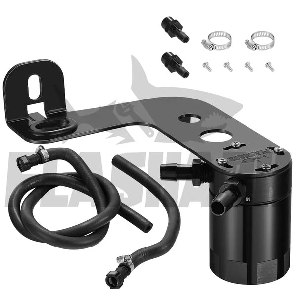 Baffled Oil Catch Can PCV Side for 2010-2015 Chevrolet Camaro SS (Automatic) Flashark