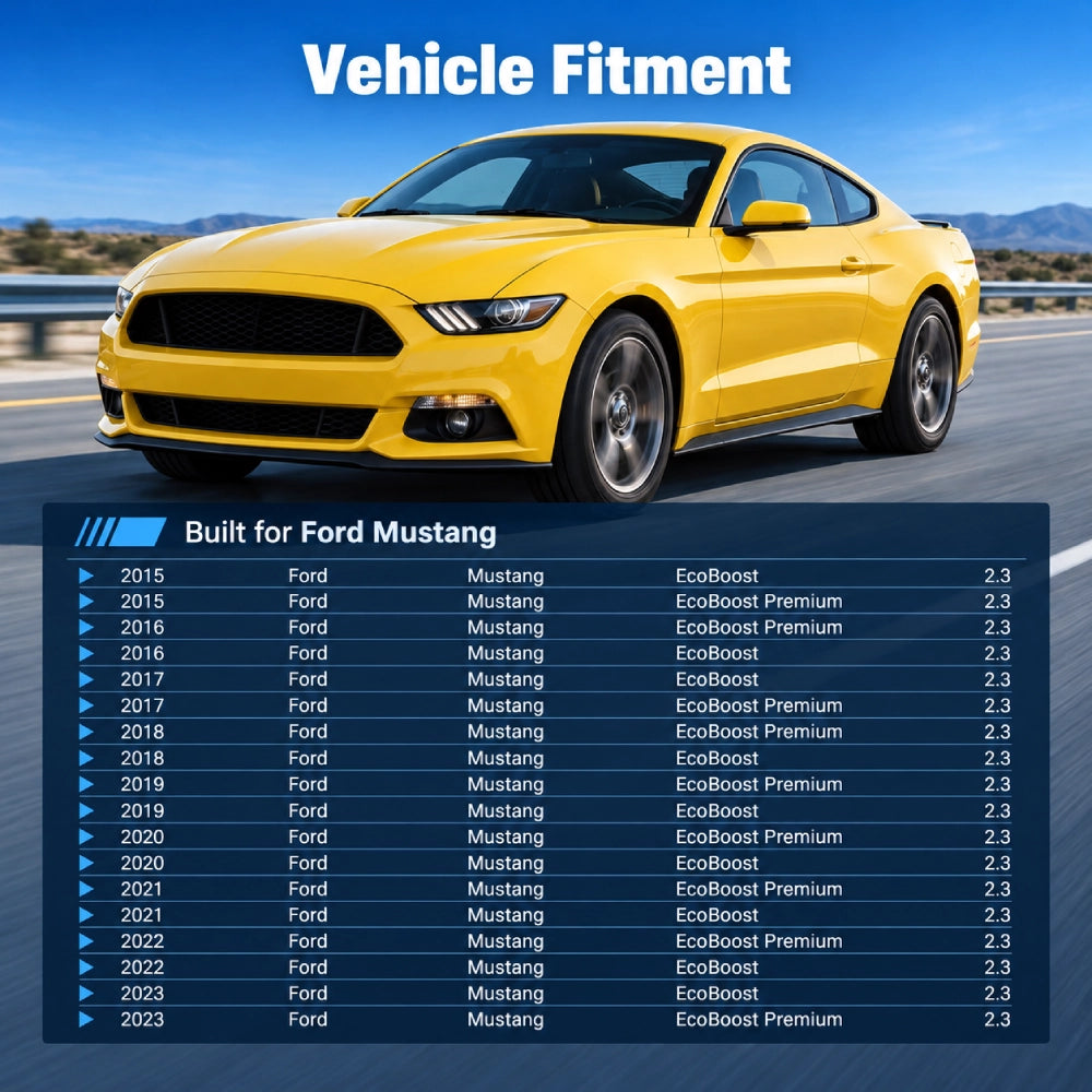 Catback Exhaust System For 2015-2023 Ford Mustang 2.3L EcoBoost W/ N1 Muffler Tip