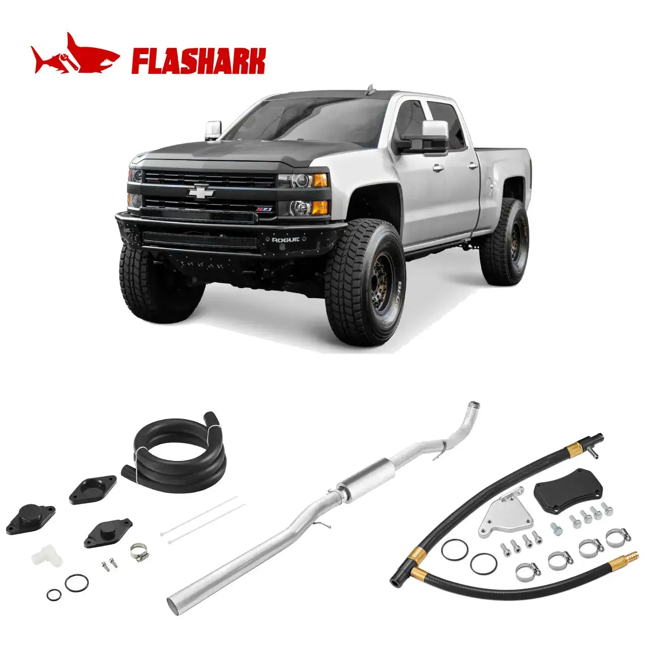 EGR/DPF/DEF/CCV Delete kit Tuner 2011-2015 LML 6.6L Duramax All-in-One Kit Flashark