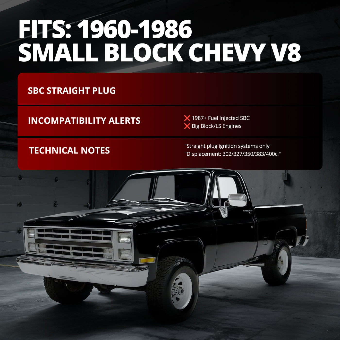 Cast Aluminum Cylinder Head for SBC Engines (Straight Plug) – Fits 1960-1986 Chevy V8 (302/327/350/383/400)