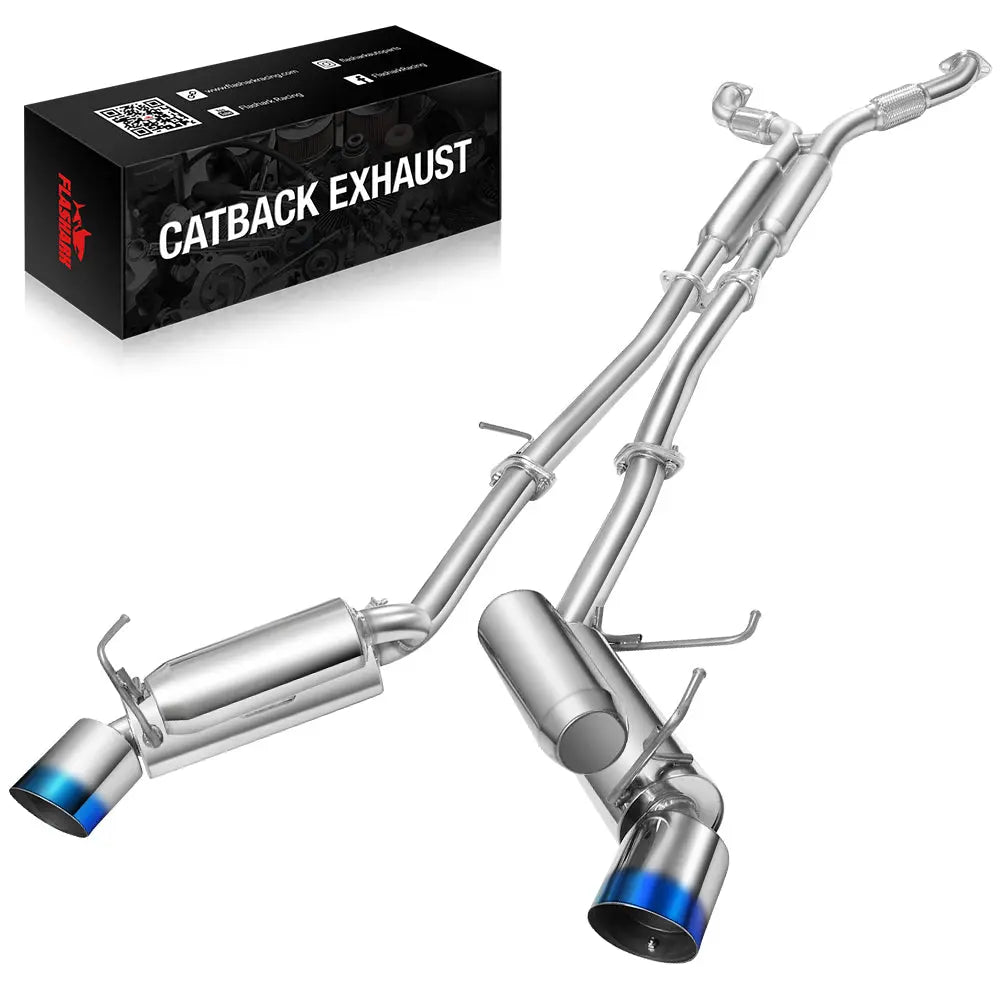 Cat-Back Exhaust 4.5" Dual Tips for 2003-2008 Nissan 350Z Flashark