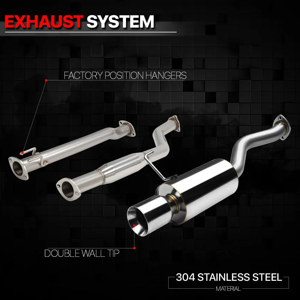 Cat-Back Exhaust for 2002-2005 Honda Civic w/ 4
