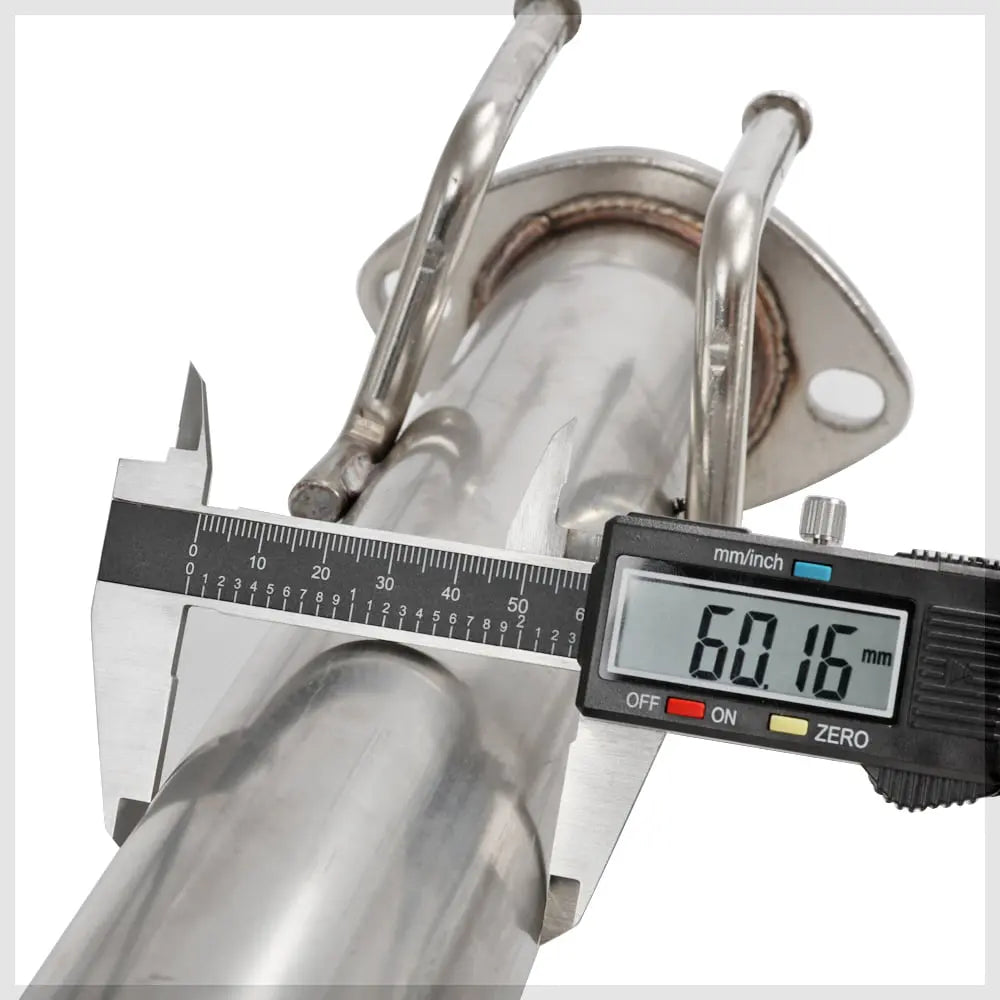 Cat-Back Exhaust for 2002-2005 Honda Civic w/ 4" N1 Muffler Tip 2.0L Flashark