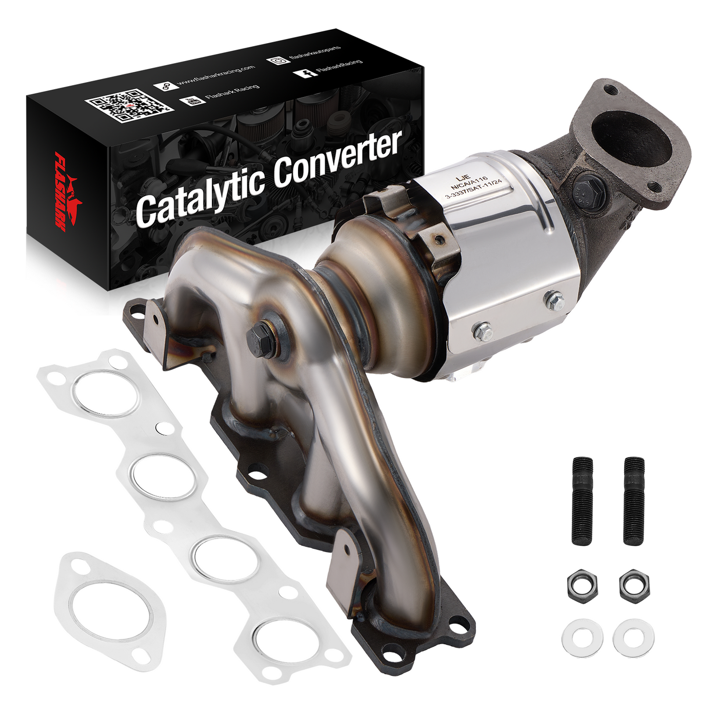 Kit de convertidor catalítico para Hyundai Santa Fe Sport y Kia Sorento L4 2.4L (2013-2016) - Ajuste directo, cumple con la EPA