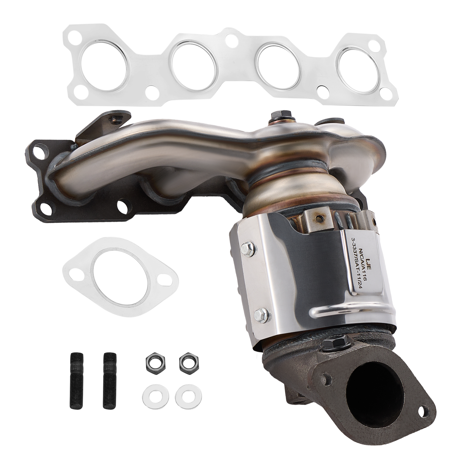 Catalytic Converter Kit for 2013-2016 Hyundai Santa Fe Sport & Kia Sorento L4 2.4L-Direct Fit，E.P.A. Compliant