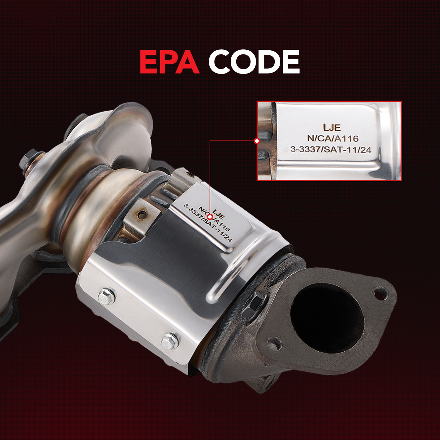 Kit de convertidor catalítico para Hyundai Santa Fe Sport y Kia Sorento L4 2.4L (2013-2016) - Ajuste directo, cumple con la EPA