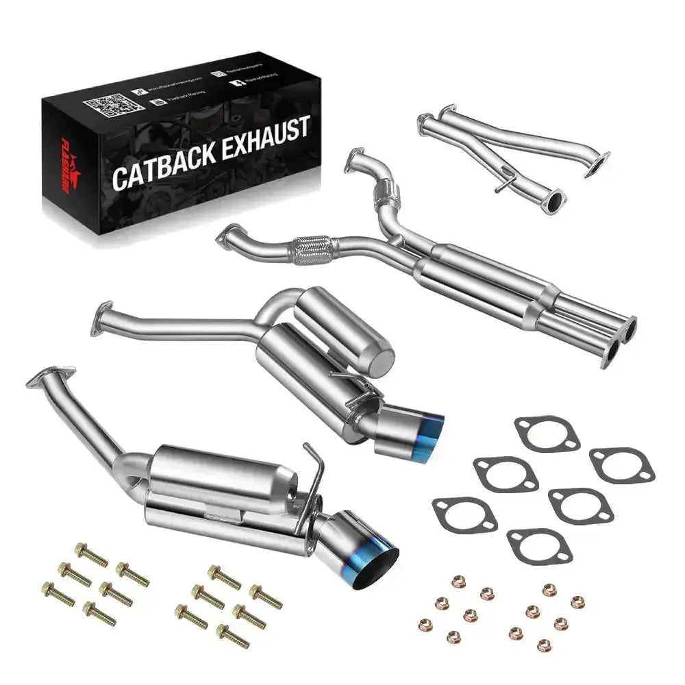 Exhaust Header/Catback All-In-One Kit for 2009-2013 Nissan 370Z 3.7L V6 Flashark