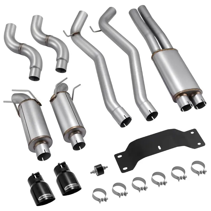 Catback Exhaust System For 2010-2015 Chevy Camaro 6.2L V8 Automatic (L99) 3