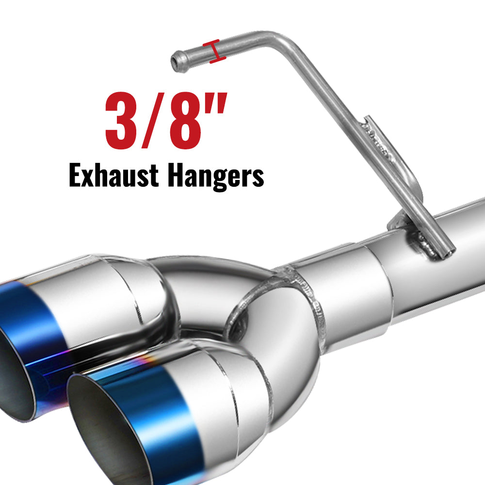 Catback Exhaust & Axle Back for 2015-2021 Subaru WRX / WRX STI | 4" Quad Muffler Tips | N1 Style Burnt Tip (Copy) Flashark