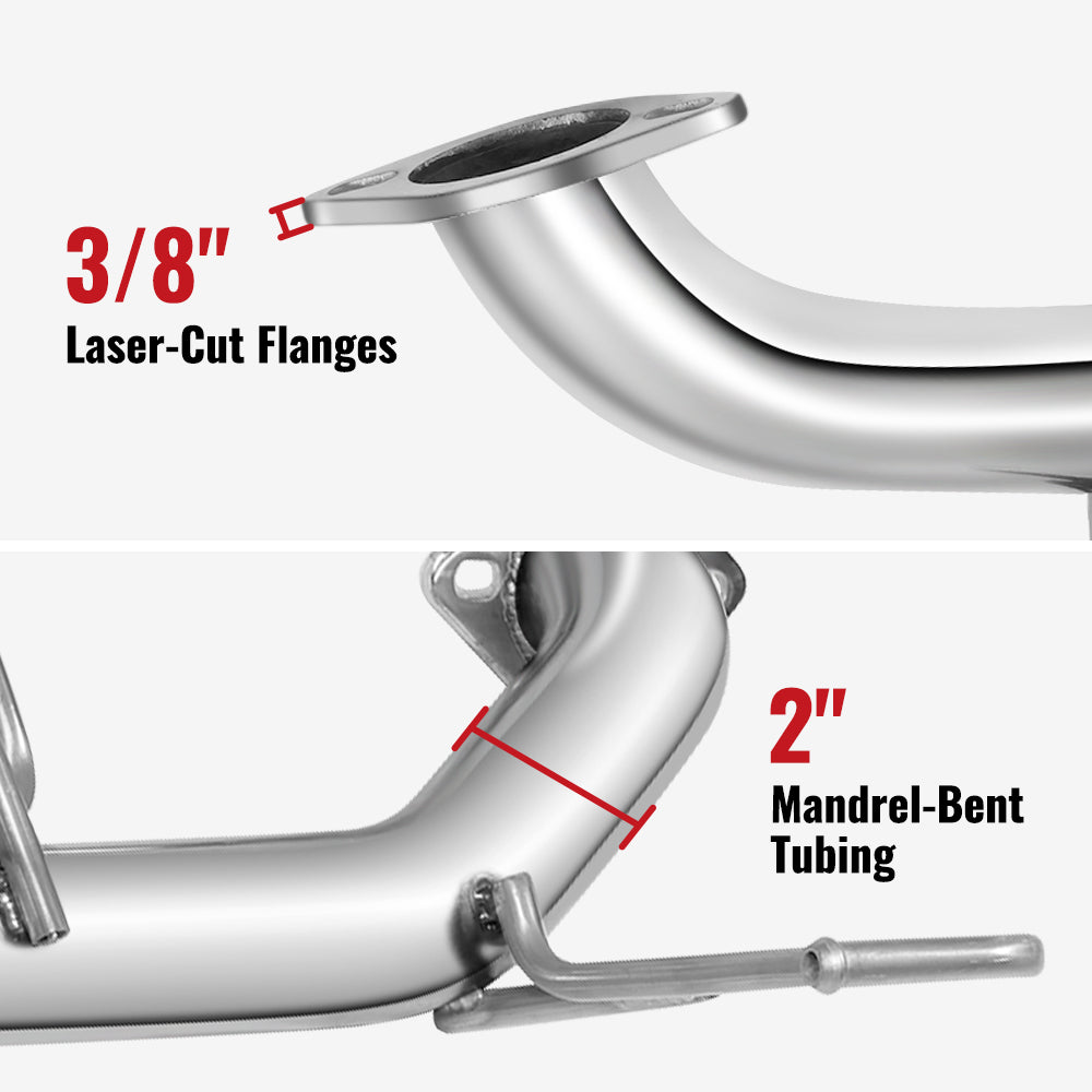 Catback Exhaust & Axle Back for 2015-2021 Subaru WRX / WRX STI | 4" Quad Muffler Tips | N1 Style Burnt Tip (Copy) Flashark