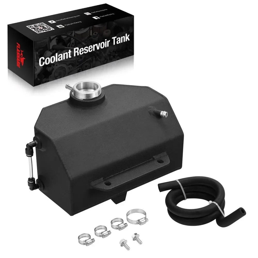 Aluminum Coolant Reservoir/Catback Exhaust for 2015-2023 Ford Mustang 2.3L EcoBoost Flashark