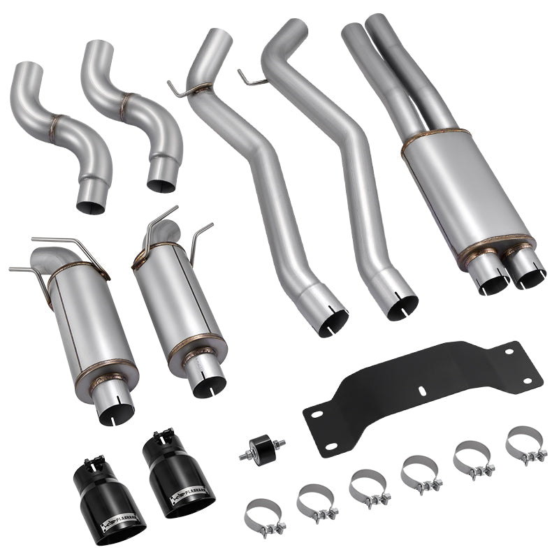 Catback Exhaust System For 2010-2015 Chevy Camaro 6.2L V8 Automatic (L99) 3" Dual