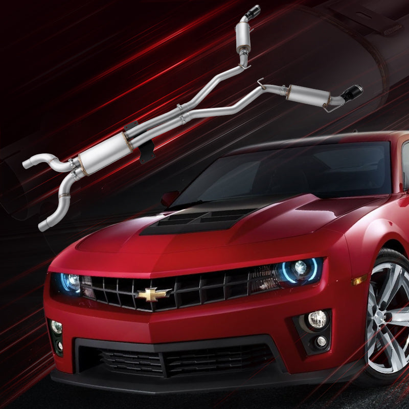 Catback Exhaust System For 2010-2015 Chevy Camaro 6.2L V8 Automatic (L99) 3" Dual