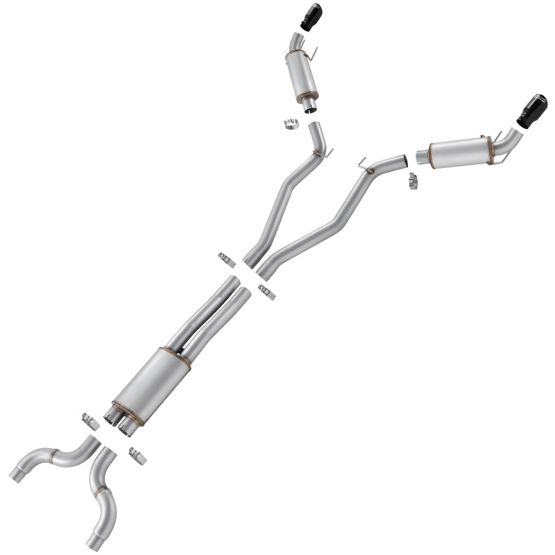 Catback Exhaust System For 2010-2015 Chevy Camaro 6.2L V8 Automatic (L99) 3" Dual