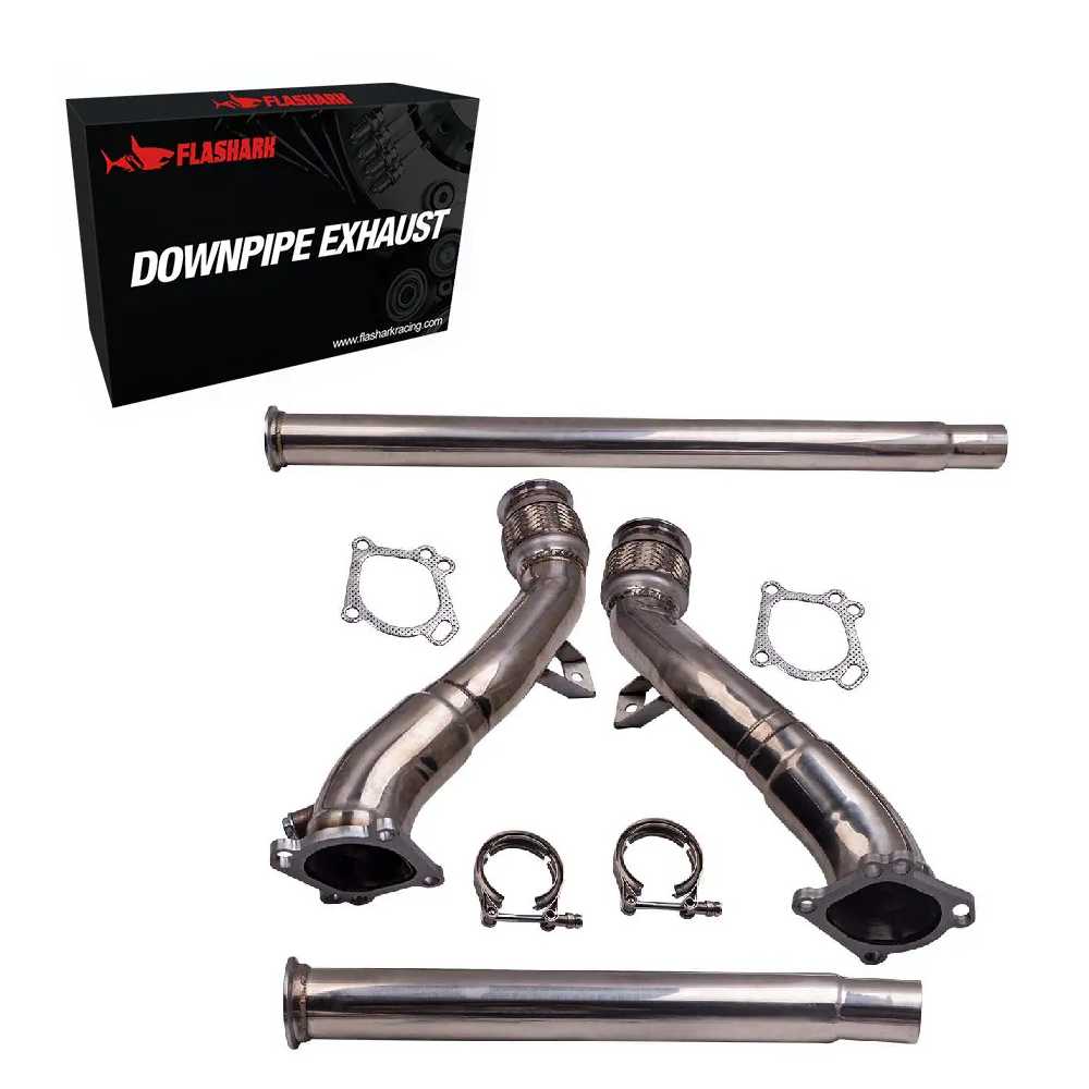 Catless Downpipe Exhaust for 2000-2002 K04/RS6 Fits Audi S4 B5 A6/Allroad C5 2.7L BiTurbo 3