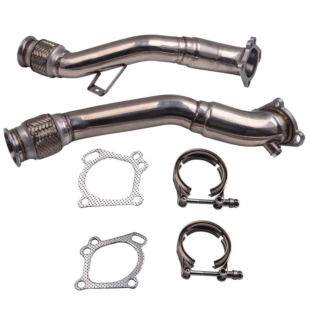 Catless Downpipe Exhaust for 2000-2002 K04/RS6 Fits Audi S4 B5 A6/Allroad C5 2.7L BiTurbo 3