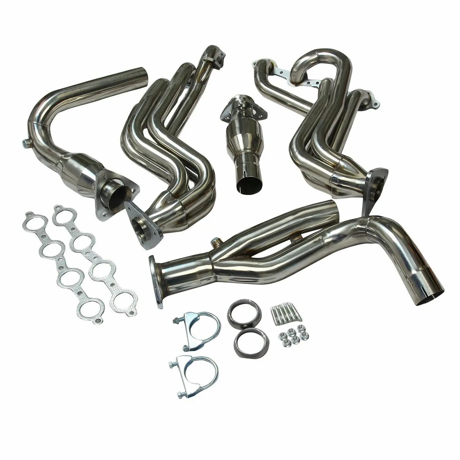 Exhaust Header for 1999-2006 GMC/Chevy GMT800 V8 Engine Stainless Manifold Flashark