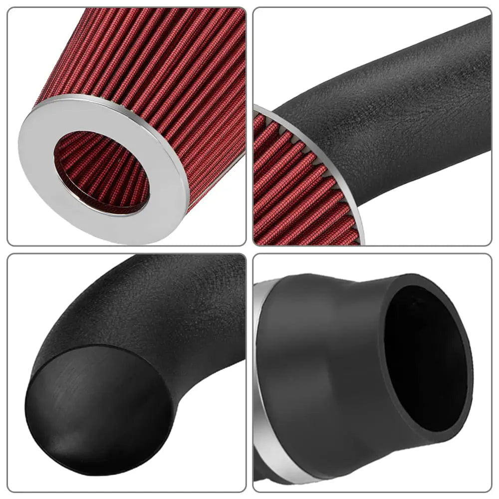 Clod Air Intake Kit for 1994-2001 Acura Integra GS-R with 1.8L L4 Engine Red Flashark