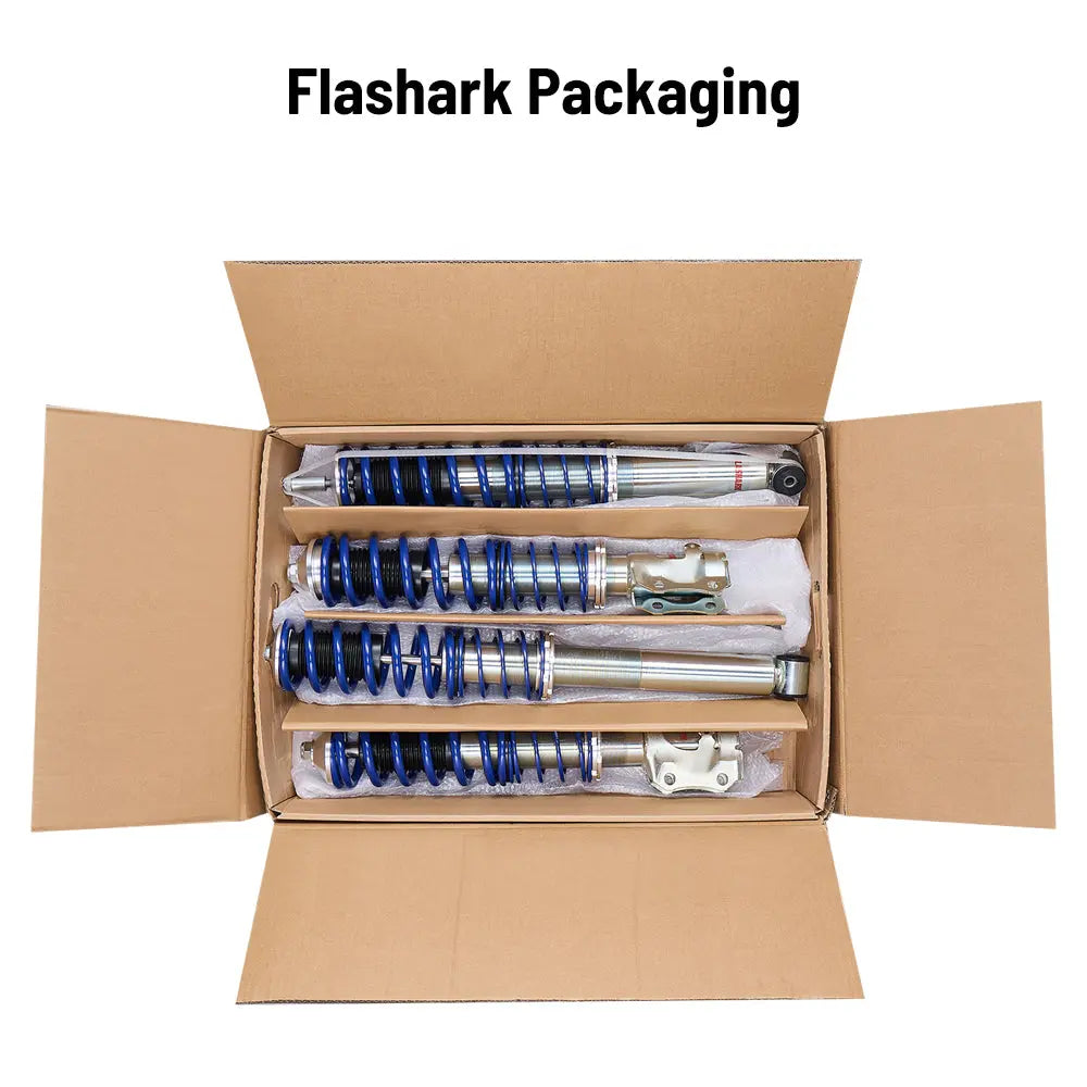 Coilover Shock Absorbers Struts 4PCS for 1985-1992 VW Golf MK2| 1991-2000 Golf Mk3 | 1988-1995 VW Corrado Flashark