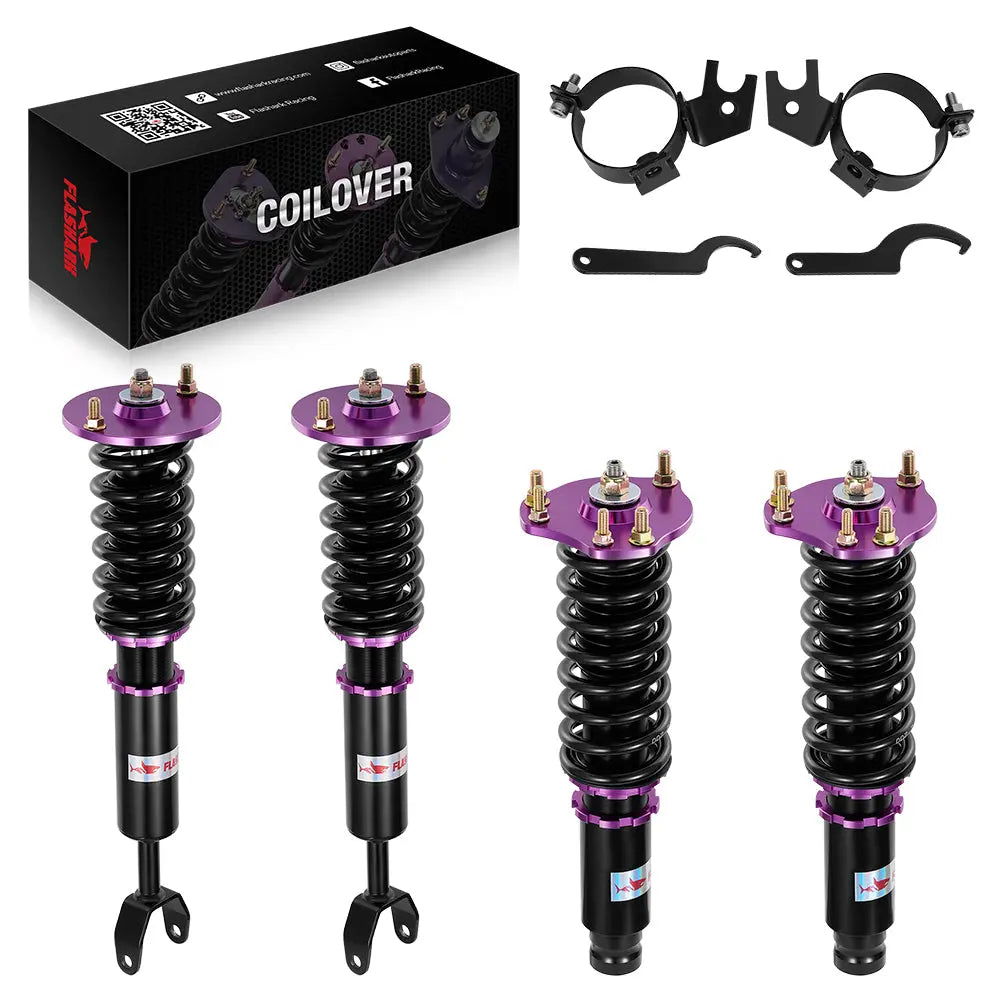 Coilover Shock Absorbers Struts 4PCS for 1992-2001 Honda Prelude KG10/5 Flashark