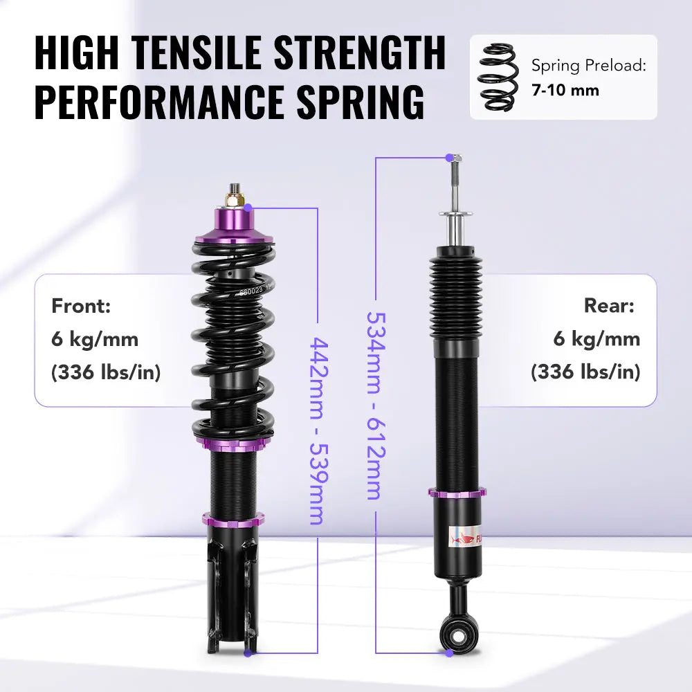 Coilover Shock Absorbers Struts for 2006-2008 Honda FIT Flashark