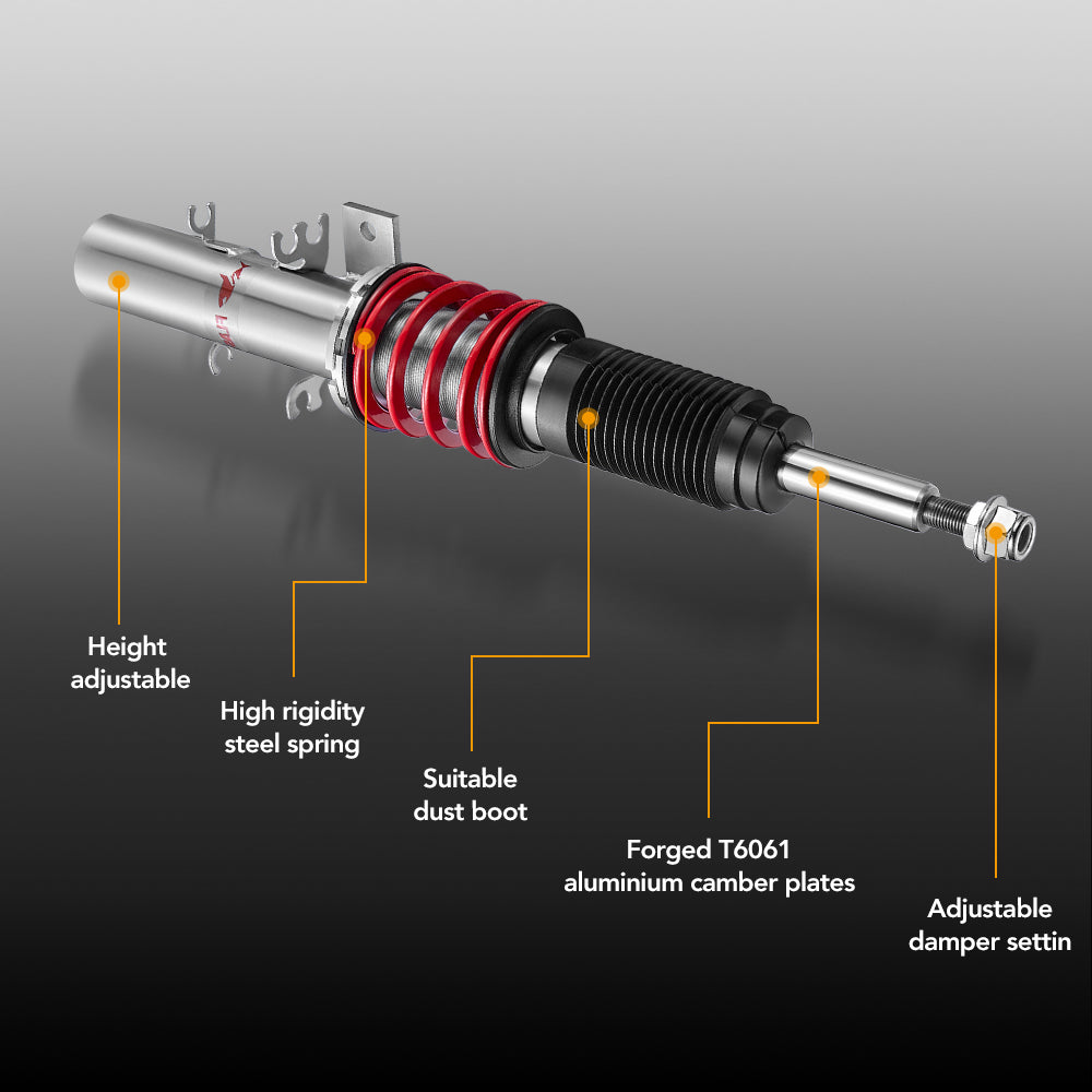 2002-2009 VW Polo (9N/9N2/9N3) & Volkswagen Fox (5Z) Coilover Suspension Kit 4PCS