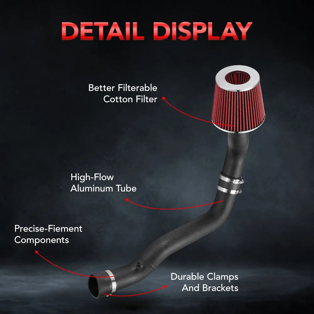 Cold Air Intake Kit for 1988-1991 Honda Civic EX/RT CRX Si 1.6L l4 Flashark