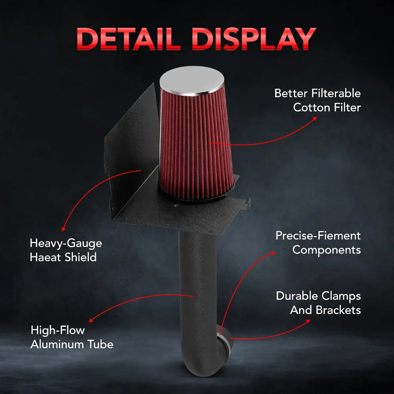 3'' Cold Ar ntake Flter nducton Kt Ppe Power Flow Hose System 3'' Cold Ar ntake Flter nducton Kt Ppe Power Flow Hose System