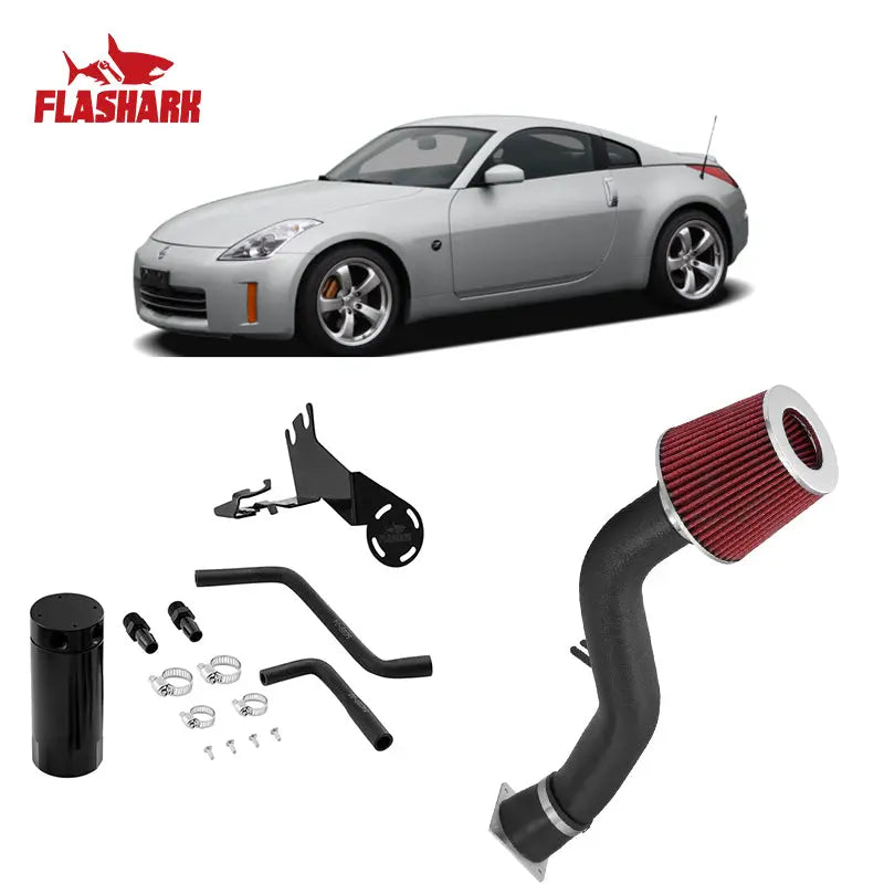 Cold Air Intake + Catch Can Kit – Fits 2003–2006 Nissan 350Z (Z33) Flashark