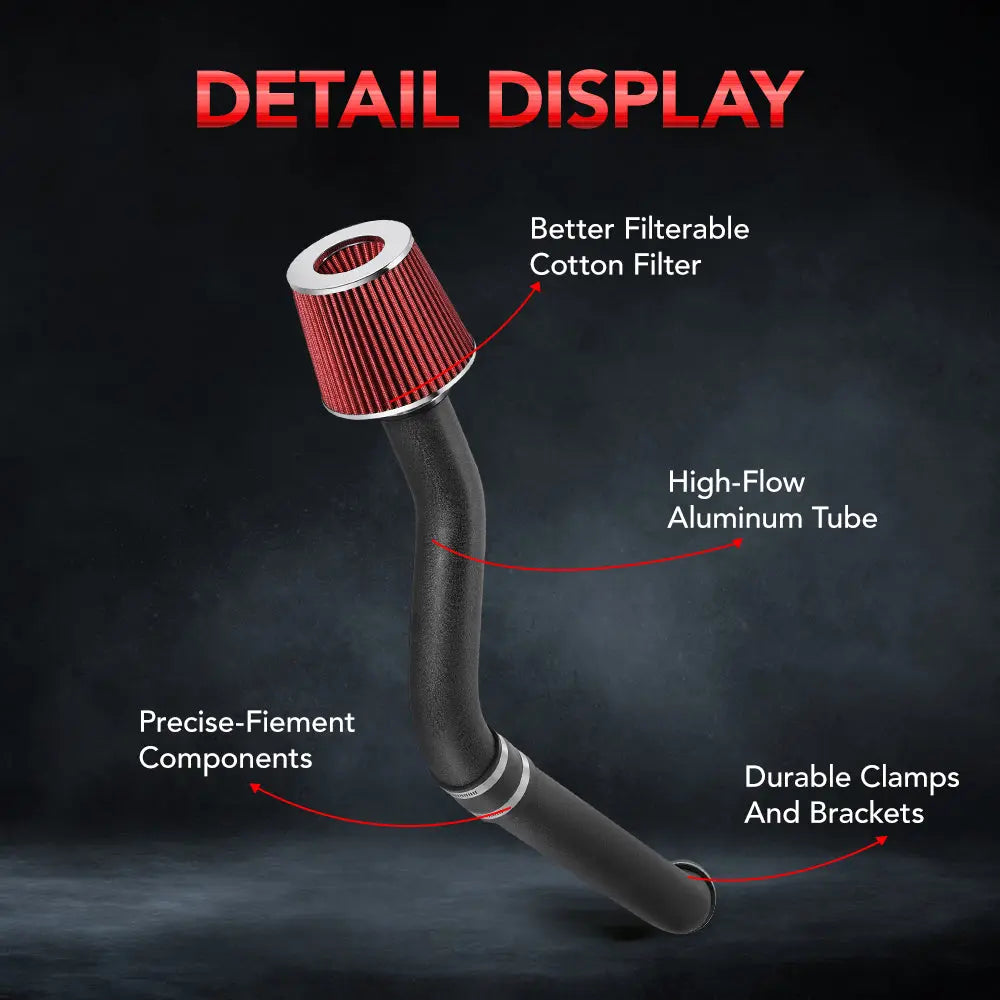 Cold Air Intake for 1992-1995 Honda Civic & 1993-1997 Del Sol 1.5L 1.6L Flashark