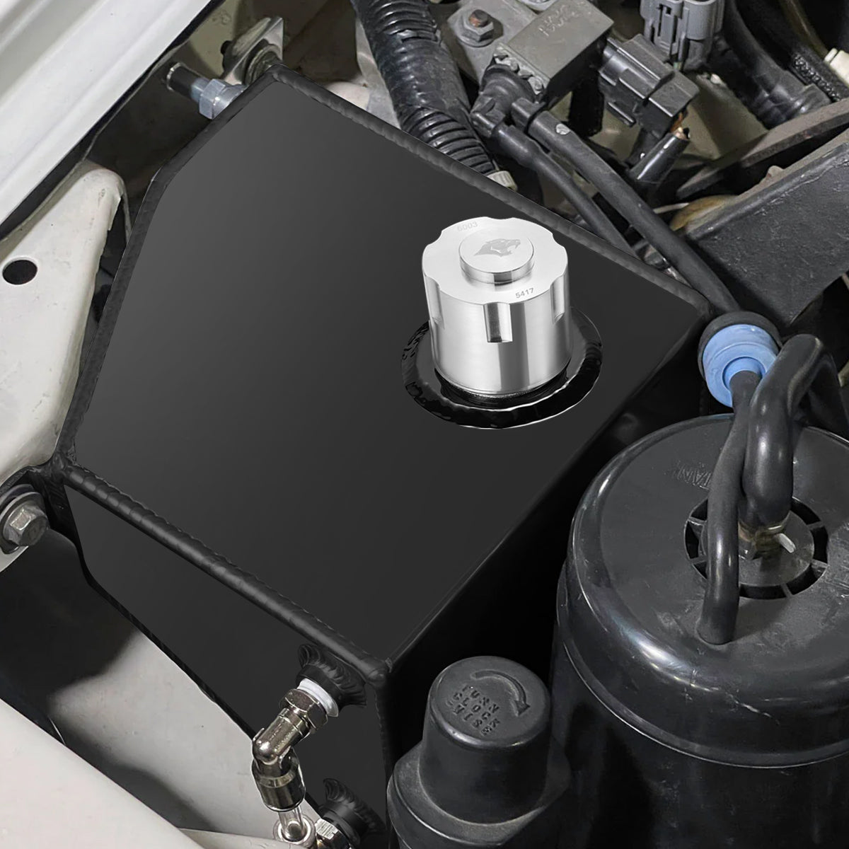 Depósito de refrigerante de aluminio para Ford Powerstroke 6.0L 2003-2007 (sin tapa)