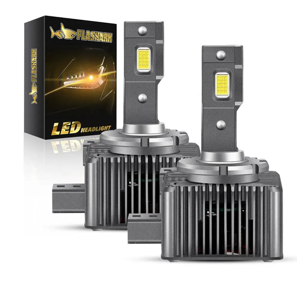 D2S LED Headlight Bulbs 60W 10000 Lumens Super Bright Advance LED  Conversion Kit
