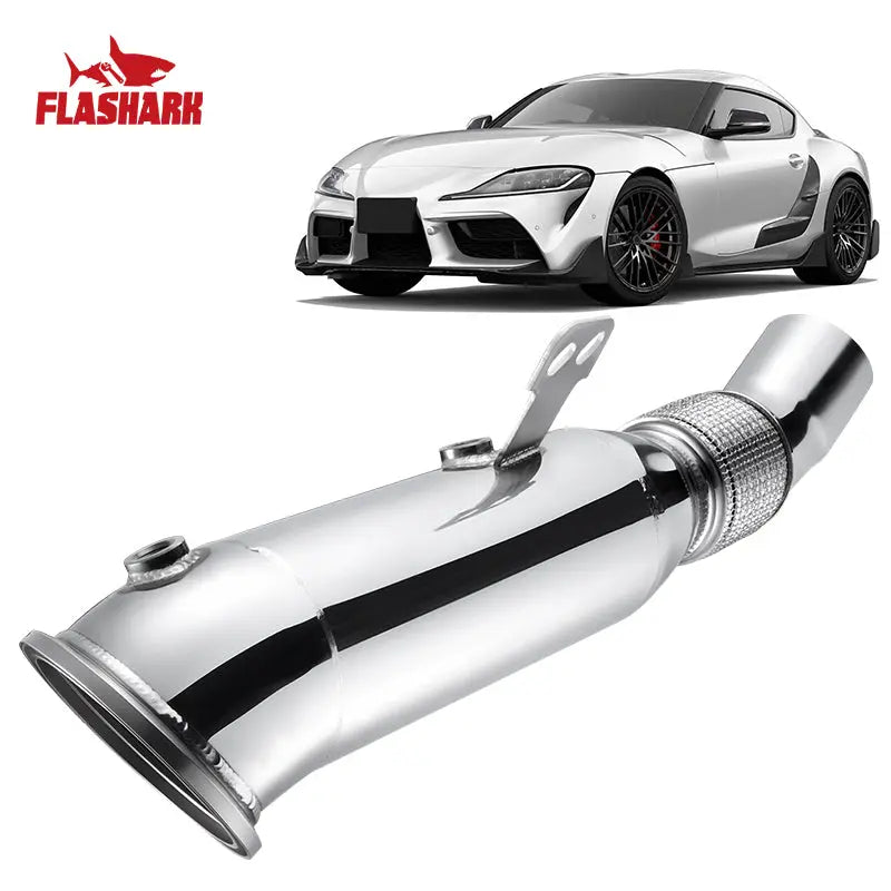 Flashark Catless Downpipe Exhaust Upgrade for 2020-2024 Toyota Supra A90 (B58 Engine)