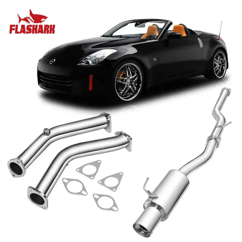 Downpipe Exhaust/Test Pipes  Infiniti G35 With Gaskets And Bolts Flashark
