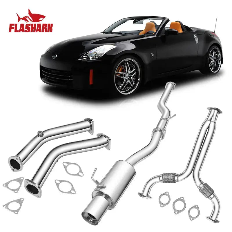 Downpipe Exhaust/Test Pipes  Infiniti G35 With Gaskets And Bolts Flashark
