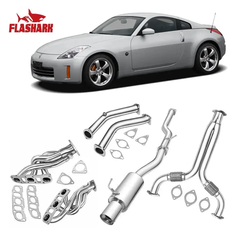 Downpipe Exhaust/Test Pipes  Infiniti G35 With Gaskets And Bolts Flashark
