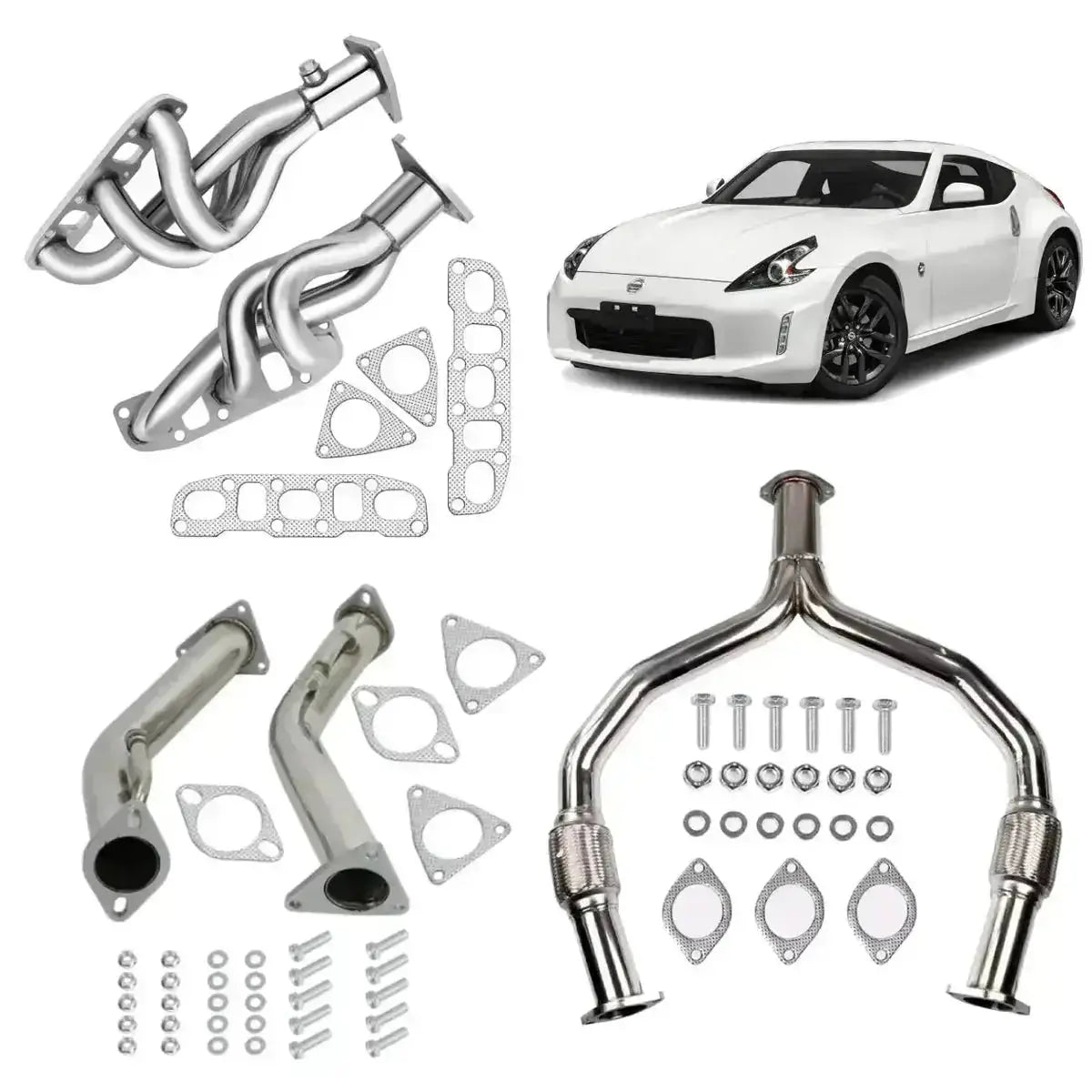 Downpipe Exhaust/Test Pipes for 2008-2018 Nissan 370z Infiniti G37 Z34 (Copy) Flashark
