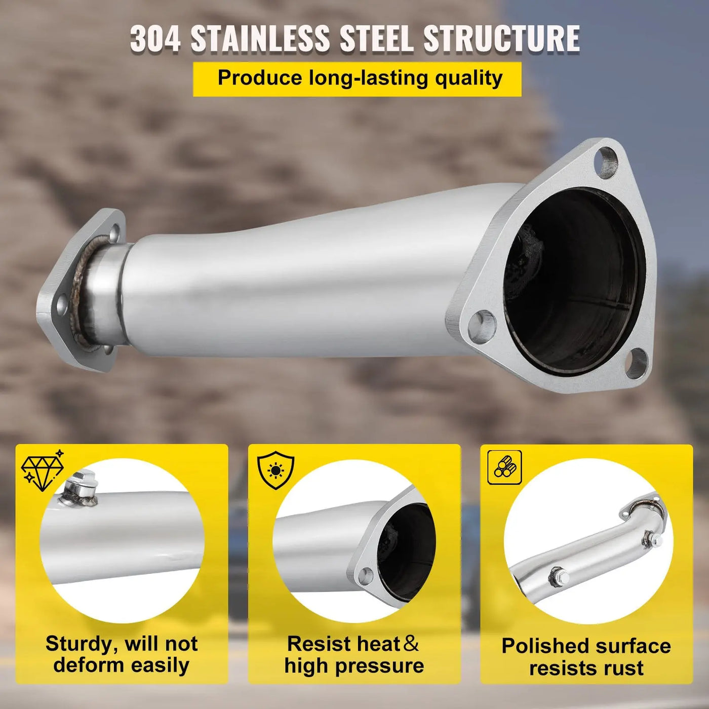 Downpipe Exhaust for 1997-2005 Audi A4 B5 B6/VW Passat 1.8T/L J2 Engineering Flashark