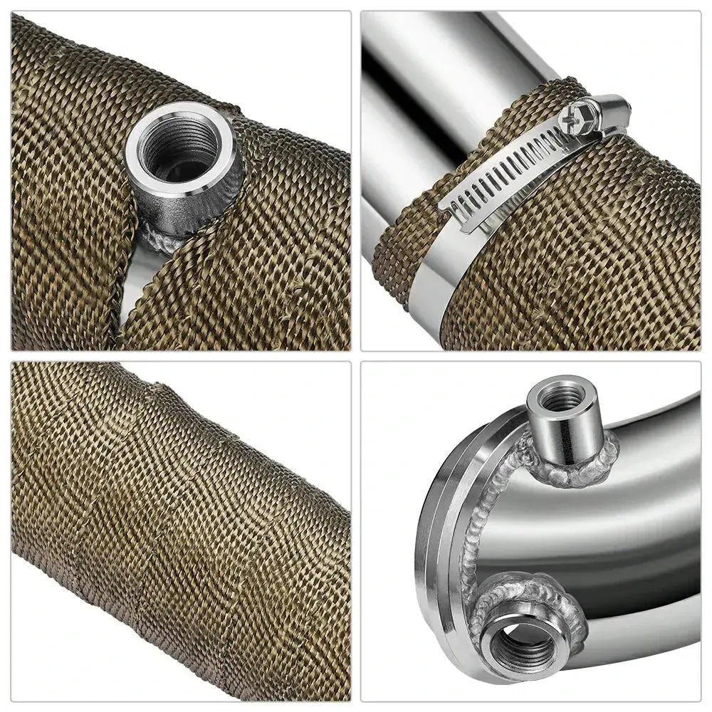 Downpipe Exhaust for 2011-2016 LML 6.6L Chevrolet Chevy/GMC GM Duramax Diesel 3 inch Flashark