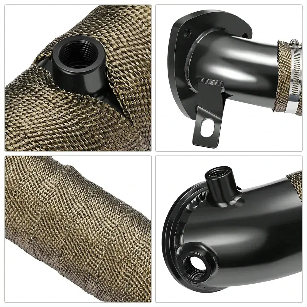 Downpipe Exhaust for 2011-2016 LML 6.6L Chevrolet Chevy/GMC GM Duramax Diesel 3 inch Flashark