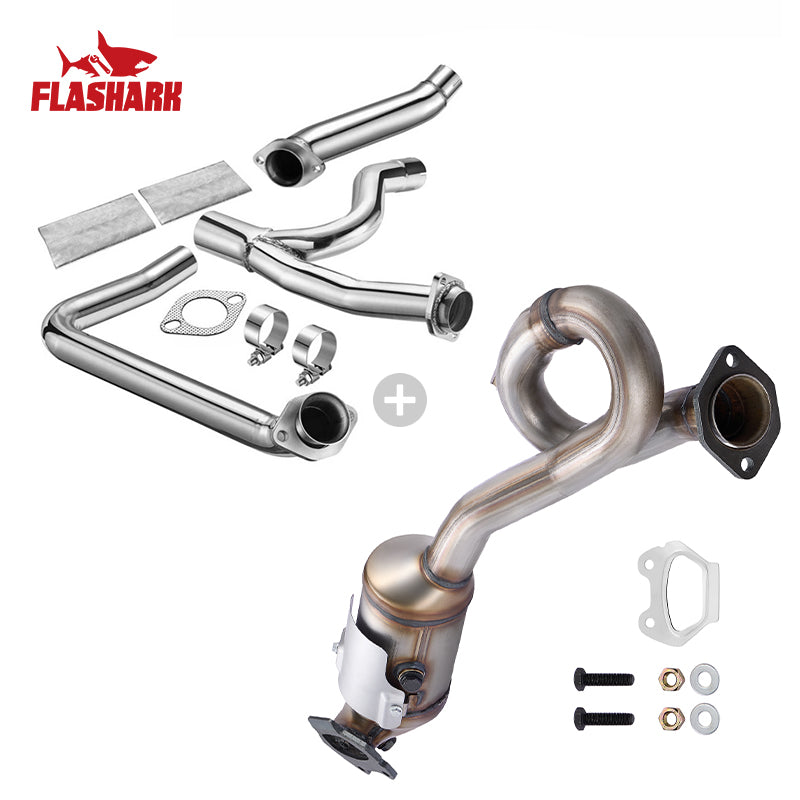 Tubo de escape tipo Y para Jeep Wrangler JK 2012-2018, 3,6 L, V6, 2 pulgadas/2,5 pulgadas